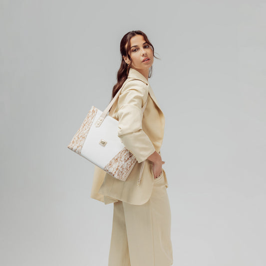 Cavalinho Acqua Marine Tote Bag for Women SKU 16120297.31.99. #color_beige / white