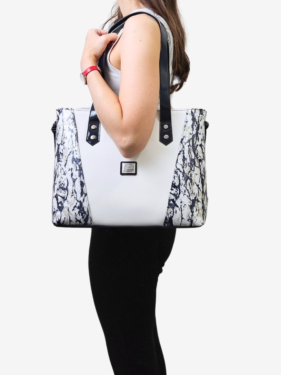 Cavalinho Acqua Marine Tote Bag for Women SKU 16120578.22.99. #color_navy / white