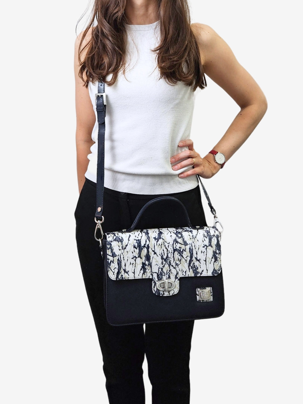 Cavalinho Acqua Marine Handbag for Women SKU 16120586.22.99. #color_navy / white