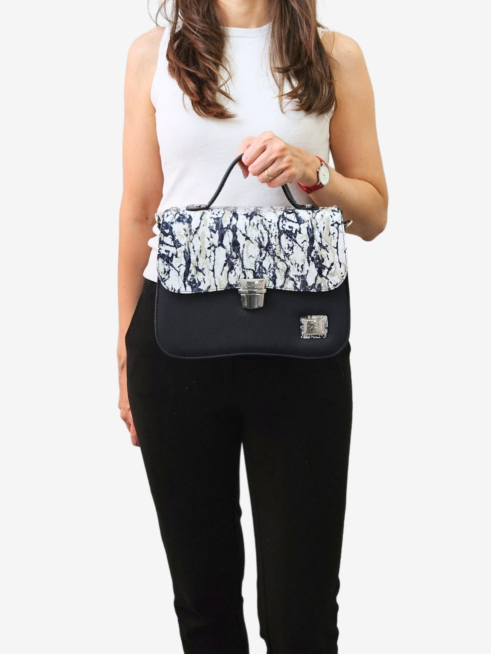 Cavalinho Acqua Marine Handbag for Women SKU 16120600.22.99. #color_navy / white