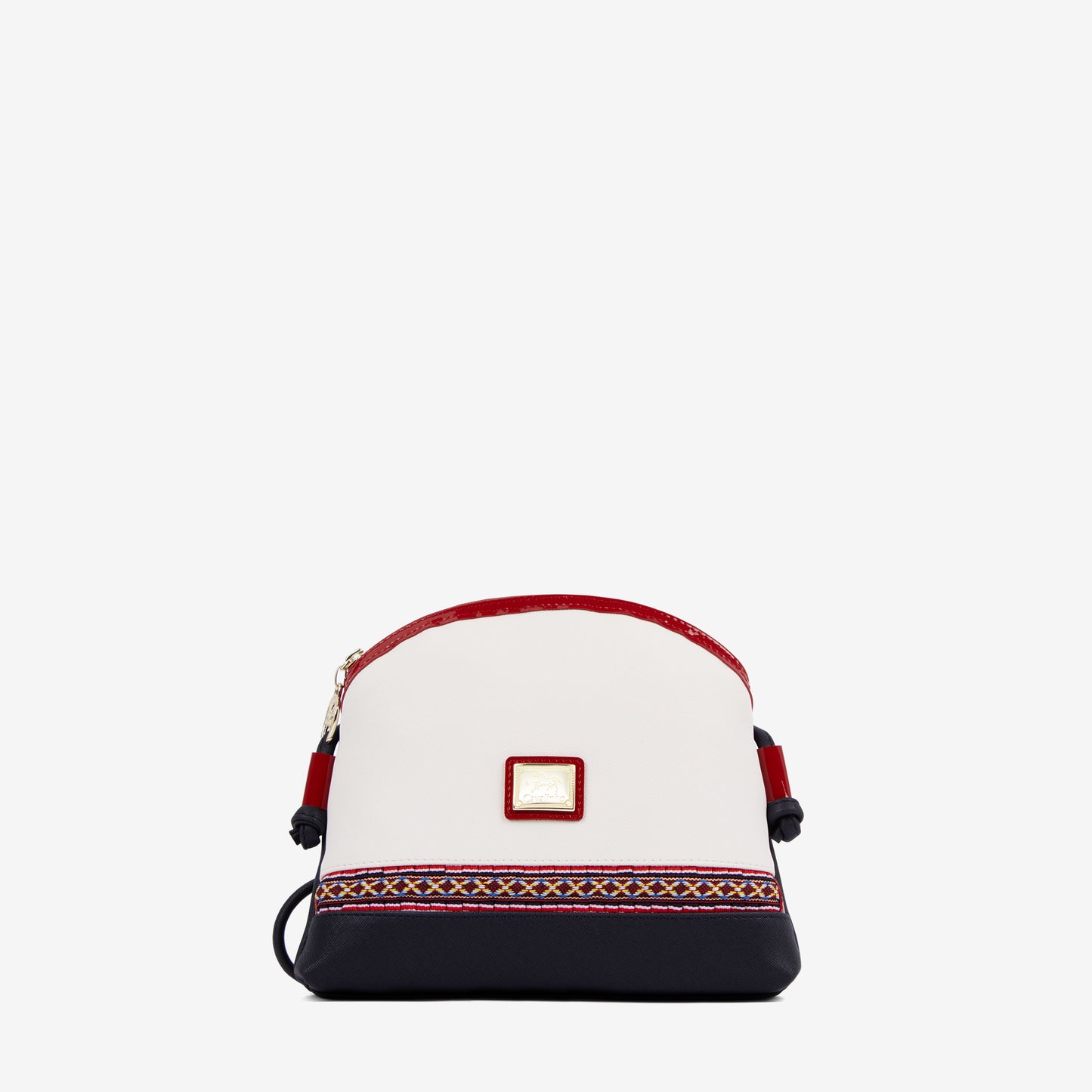 Cavalinho Twist Crossbody Bag SKU 16130005.22 #color_navy / white / red