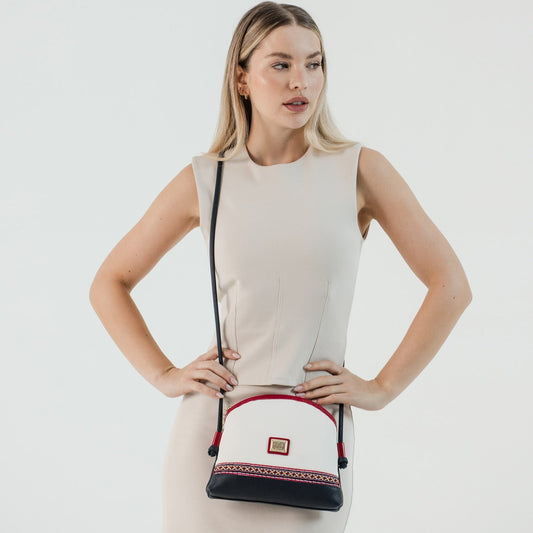 Cavalinho Twist Crossbody Bag SKU 16130005.22 #color_navy / white / red