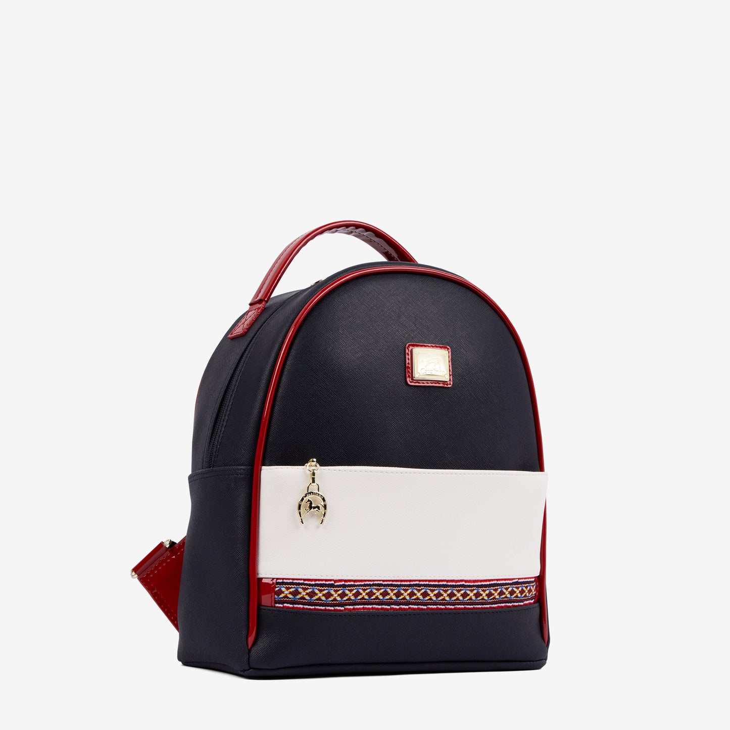 Cavalinho Outlet Twist Backpack Purse for Women SKU 16130207.22 #color_navy / white / red