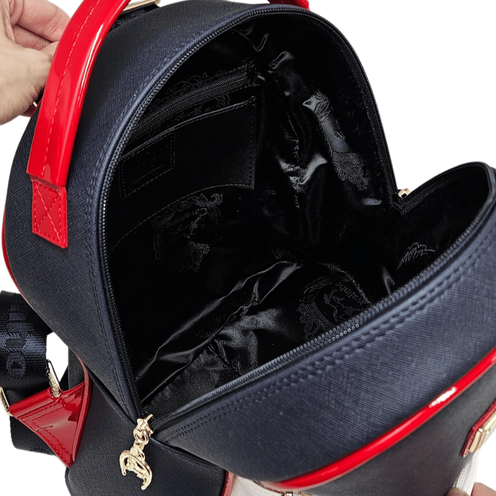 Cavalinho Outlet Twist Backpack Purse for Women SKU 16130207.22 #color_navy / white / red