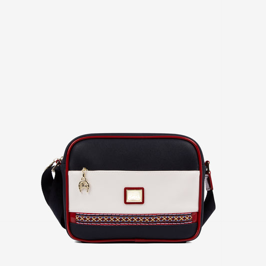 Cavalinho Outlet Twist Crossbody Bag for Women SKU 16130324.22 #color_navy / white / red
