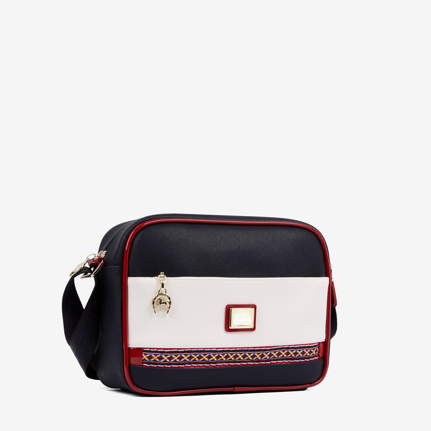 Cavalinho Outlet Twist Crossbody Bag for Women SKU 16130324.22 #color_navy / white / red