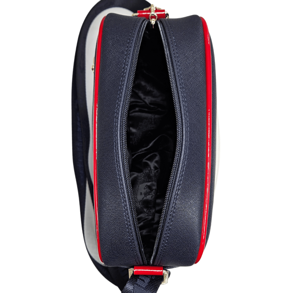 Cavalinho Outlet Twist Crossbody Bag for Women SKU 16130324.22 #color_navy / white / red