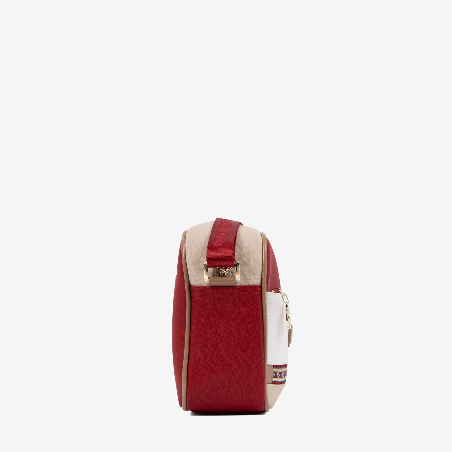 Cavalinho Outlet Twist Crossbody Bag for Women SKU 16130324.23 #color_red / white / beige