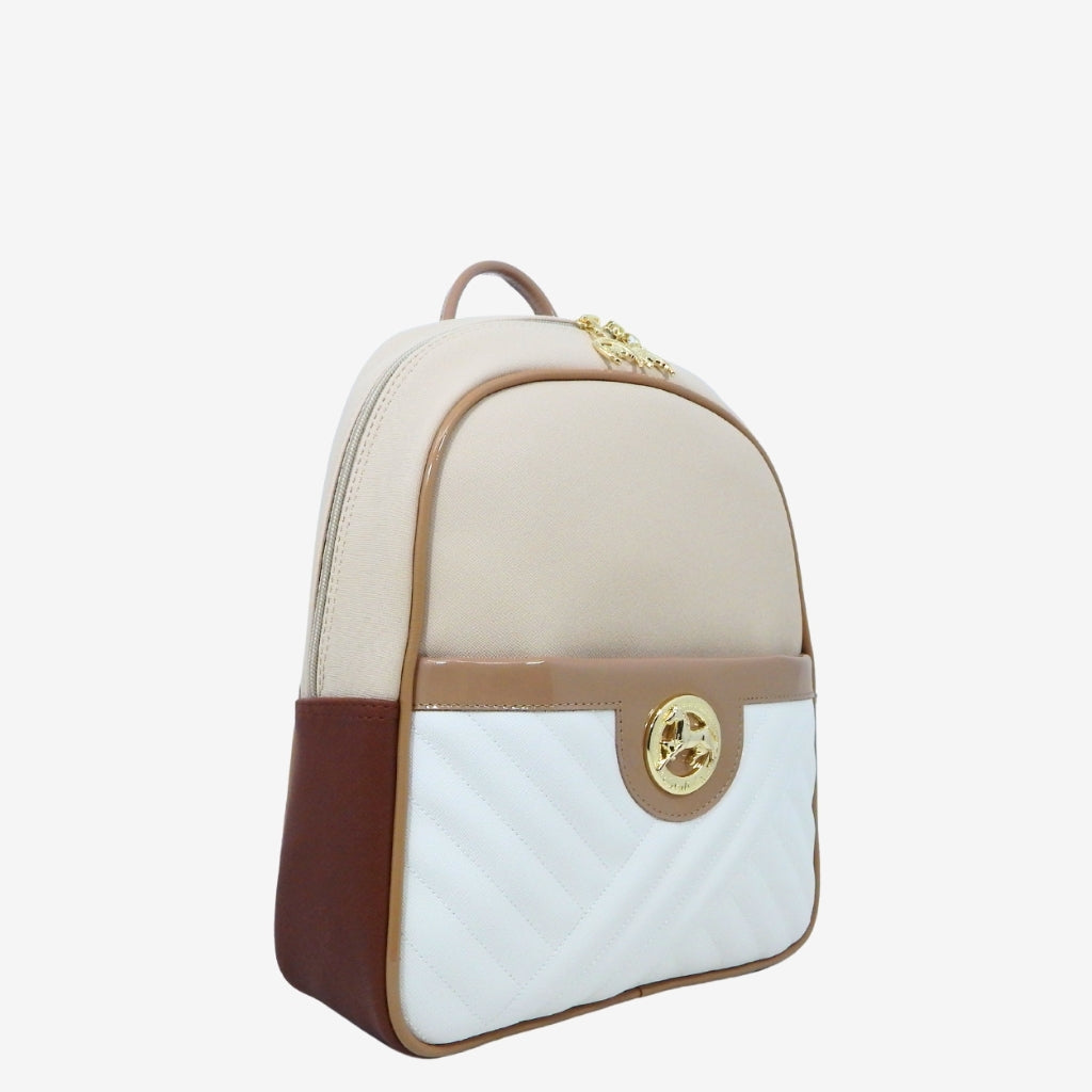 Cavalinho Outlet Bags - Ciao Bella Backpack Purse SKU 18060538.31 #color_beige / white