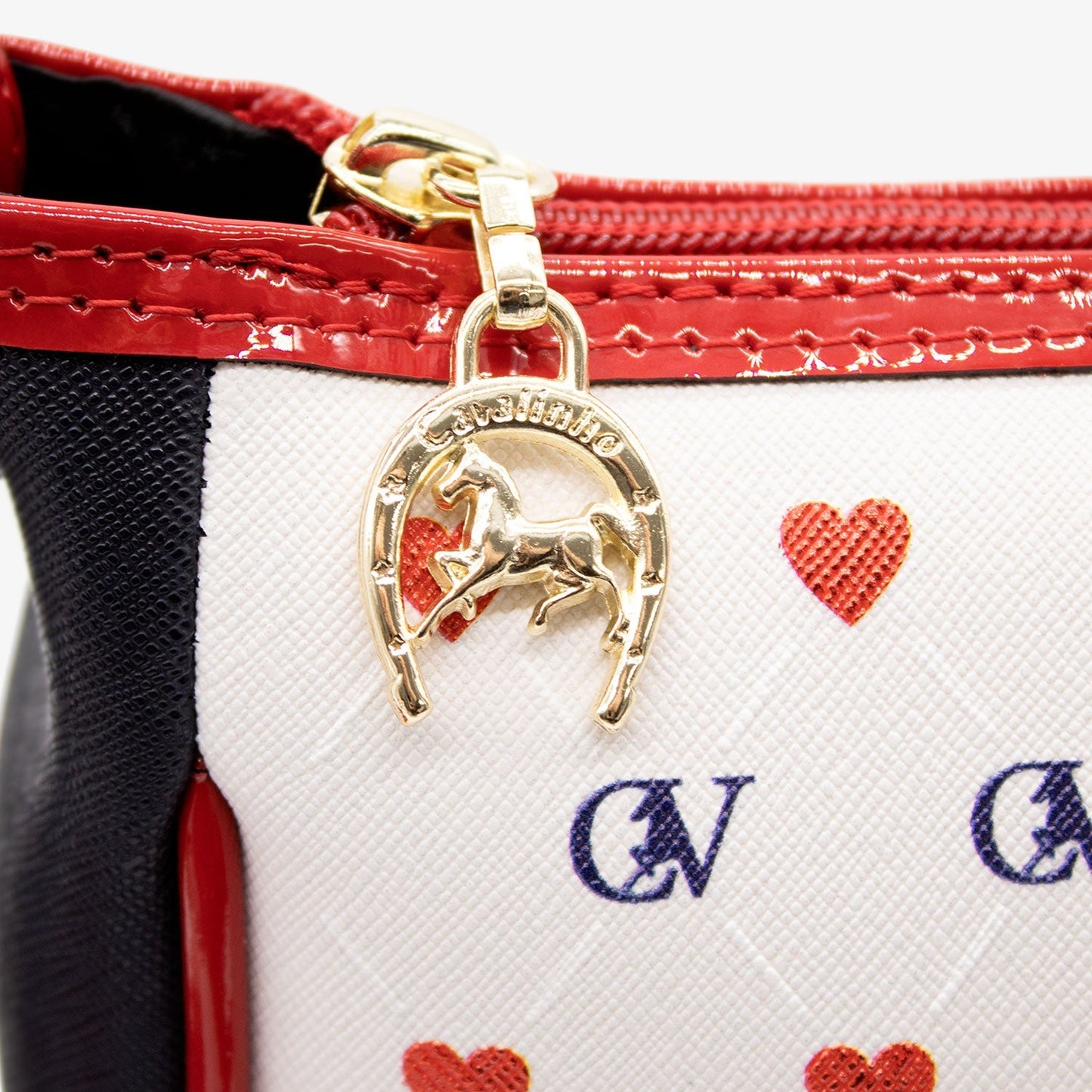 Cavalinho Love Yourself Crossbody Bag SKU 18440473.22 #color_Navy / White / Red
