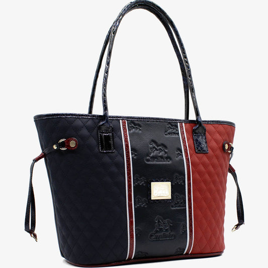 Cavalinho Outlet Bags - Prestige Tote Bag for Women SKU 18450520.22 #color_navy / white / red