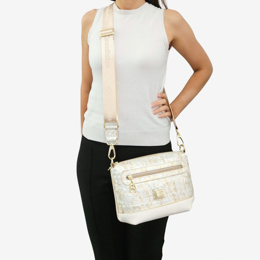 Cavalinho Outlet Mystic Crossbody Bag for Women SKU 18460401.31.99. #color_beige / white