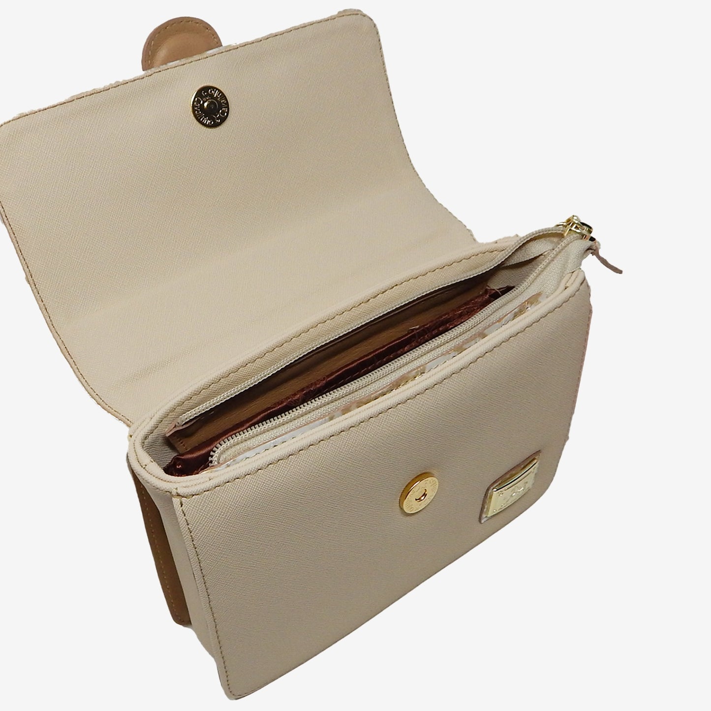 Cavalinho Outlet Mystic Shoulder Bag for Women SKU 18460417.31.99. #color_beige / white