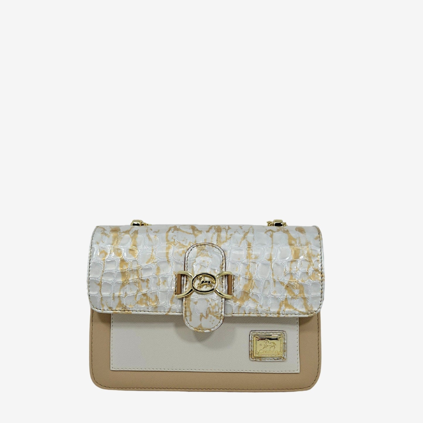 Cavalinho Outlet Mystic Shoulder Bag for Women SKU 18460471.31.99. #color_beige / white