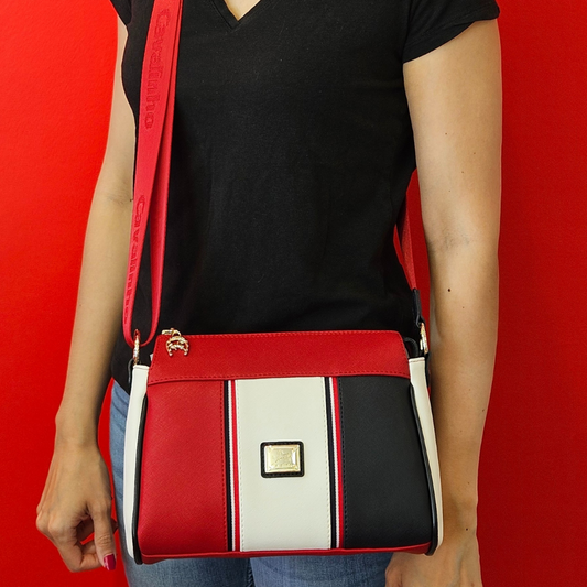 Cavalinho Outlet Nautical Crossbody Bag for Women SKU 18590344.23 #color_Navy / White / Red