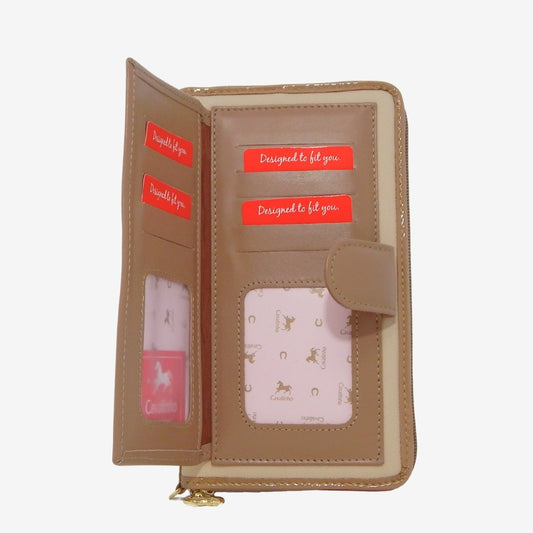 Cavalinho Outlet Wallets - Ciao Bella Wristlet Wallet SKU 28060213.31 #color_beige / white