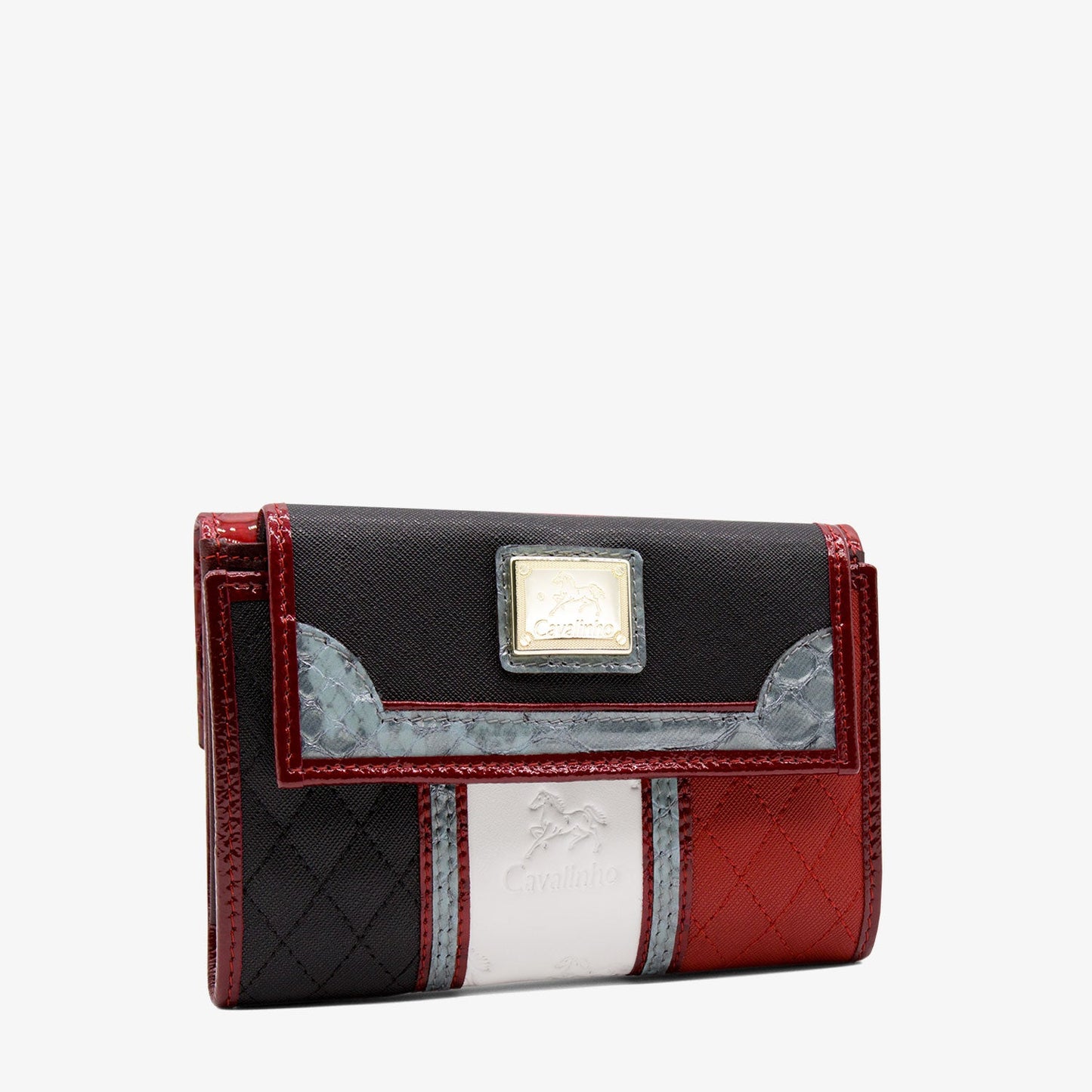 Cavalinho Royal Wallet SKU 28390202.23 #color_ Black / White / Red / Silver
