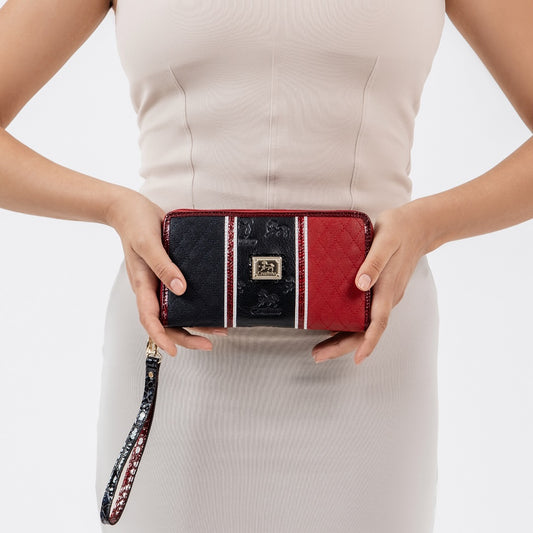 Cavalinho Outlet Wallets - Prestige Wristlet Wallet SKU 28450213.22 #color_navy / white / red