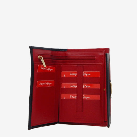 Cavalinho Outlet Nautical Trifold Wallet for Women SKU 28590202.23 #color_Navy / White / Red