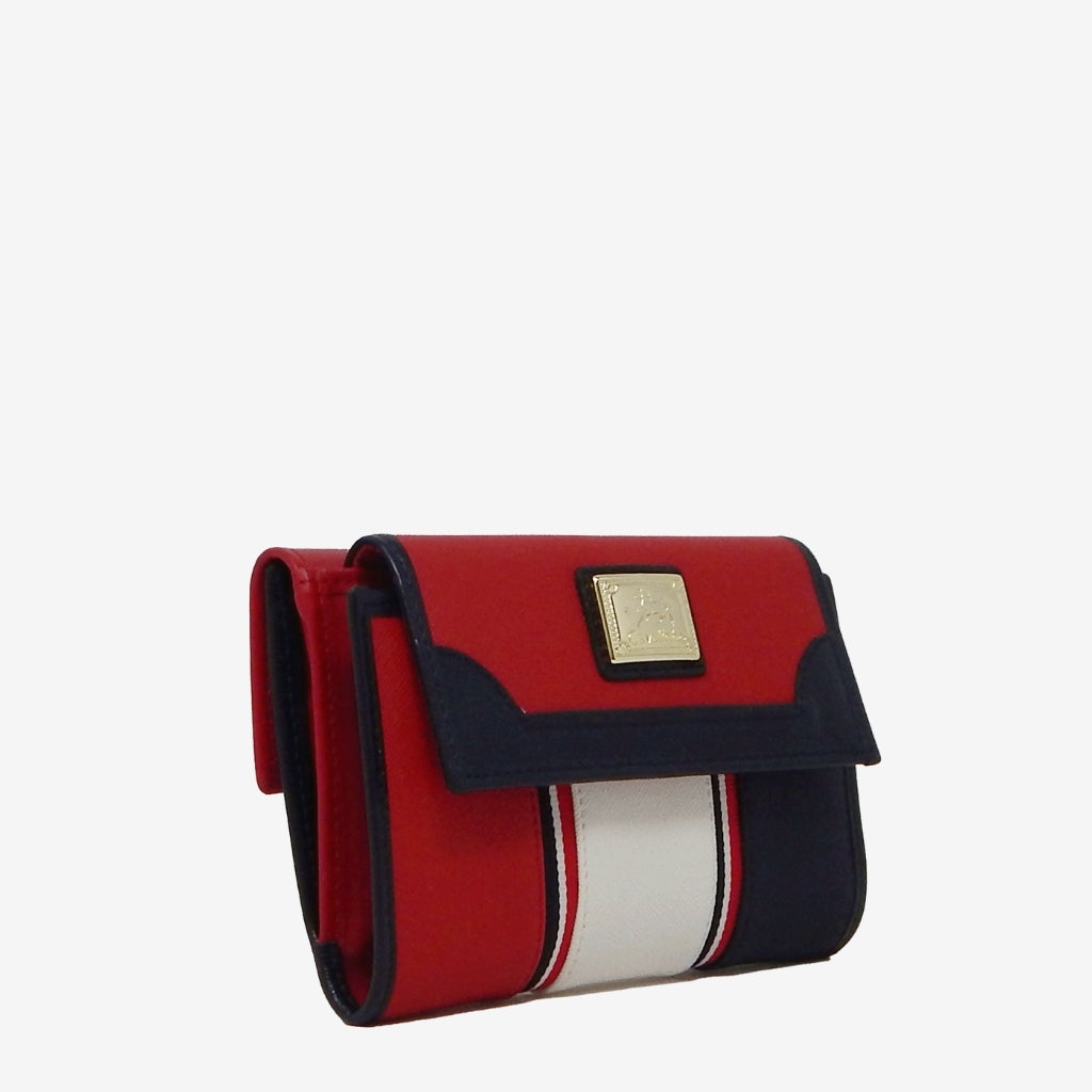 Cavalinho Outlet Nautical Trifold Wallet for Women SKU 28590202.23 #color_Navy / White / Red