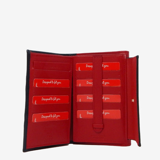 Cavalinho Outlet Nautical Trifold Wallet for Women SKU 28590204.23 #color_Navy / White / Red