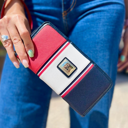 Cavalinho Outlet Nautical Wristlet Wallet for Women SKU 28590213.23 #color_Navy / White / Red