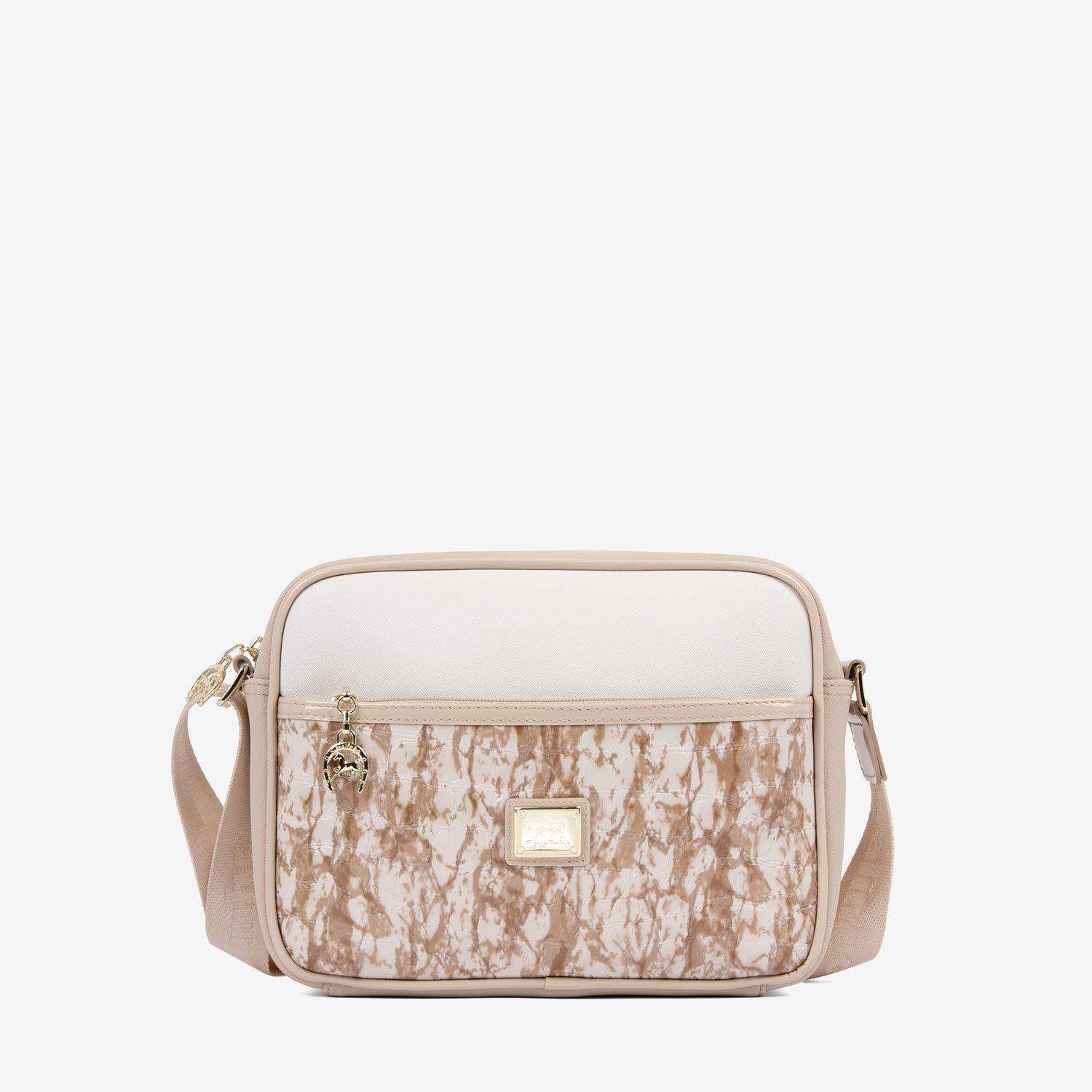 Cavalinho Acqua Marine Crossbody Bag for Women SKU 16120324.31.99. #color_beige / white