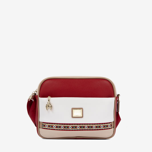 Cavalinho Outlet Twist Crossbody Bag for Women SKU 16130324.23 #color_red / white / beige