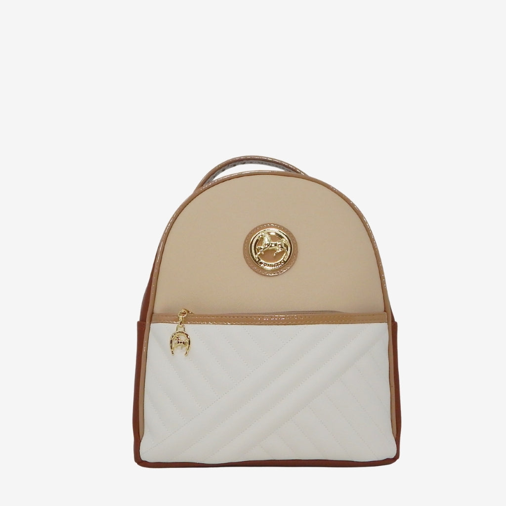 Cavalinho Outlet Bags - Ciao Bella Backpack Purse SKU 18060207.31 #color_beige / white