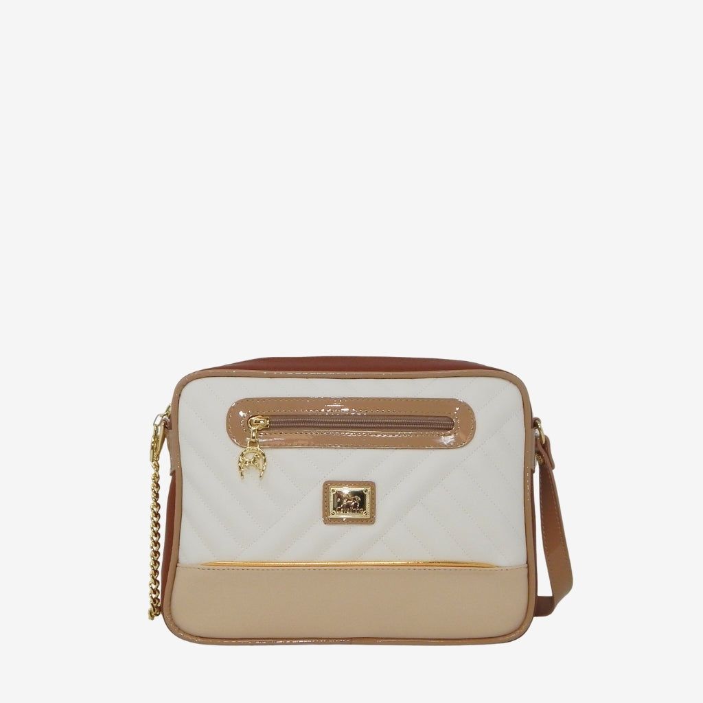 Cavalinho Outlet Bags - Ciao Bella Crossbody Bag Purse SKU 18060251.31 #color_beige / white