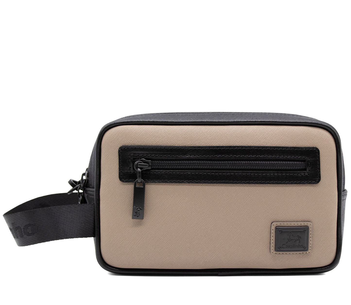 #color_ Black Tan | Cavalinho Cavalinho Club Toiletry Bag - Black Tan - 18360497.07_1