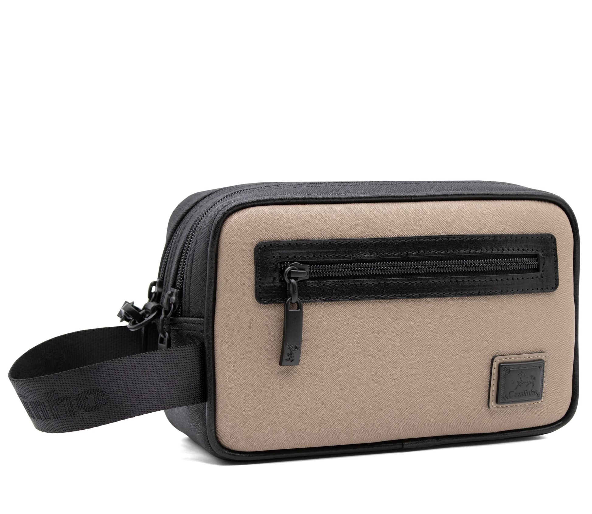 #color_ Black Tan | Cavalinho Cavalinho Club Toiletry Bag - Black Tan - 18360497.07_2