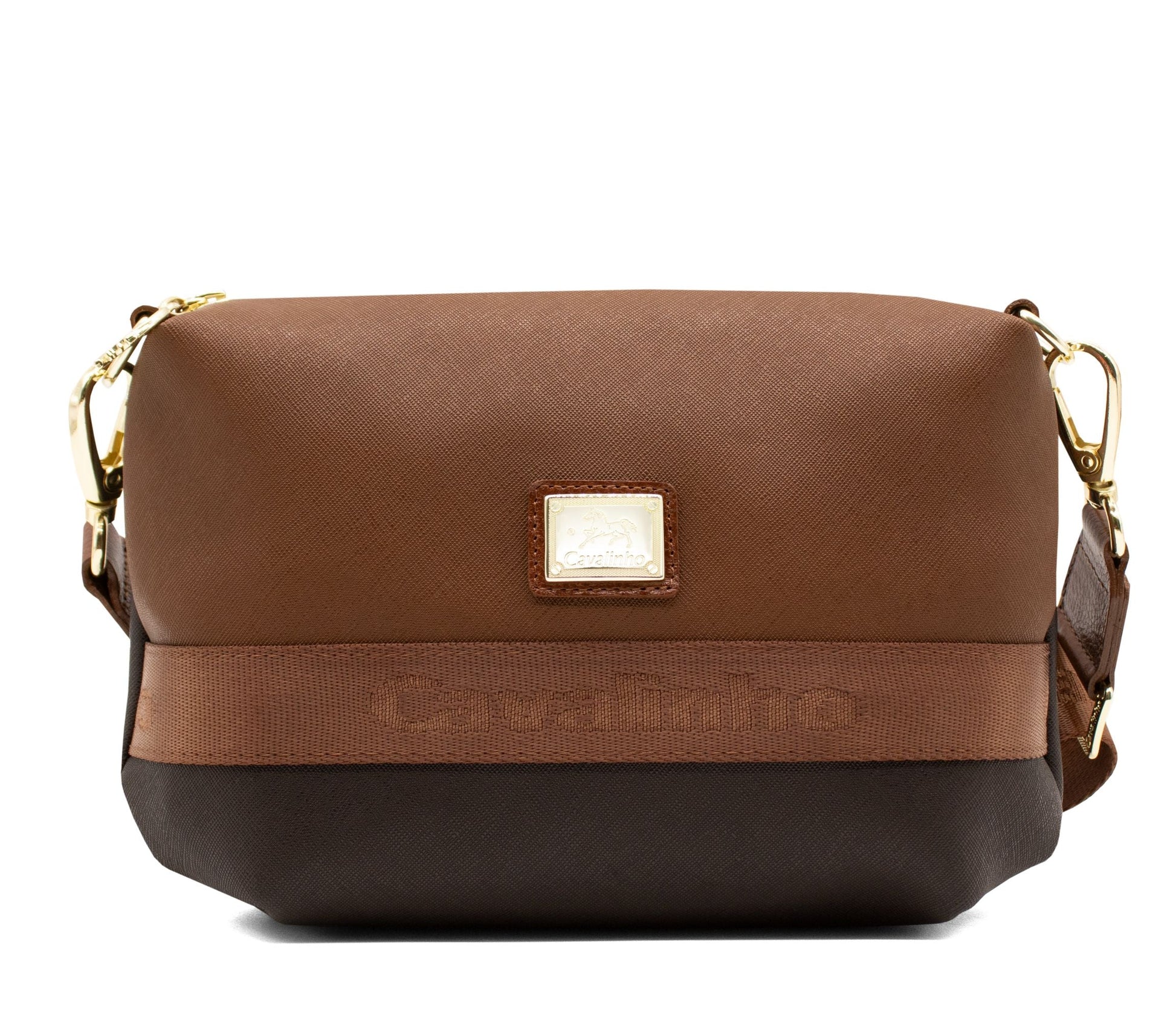 Cavalinho Cavalinho Club Crossbody Bag SKU 18370401.20 #color_DarkBrown / SaddleBrown