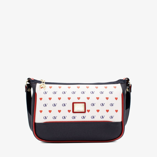 Cavalinho Love Yourself Crossbody Bag SKU 18440473.22 #color_Navy / White / Red 