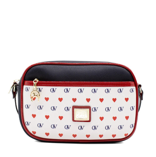 Cavalinho Love Yourself Crossbody Bag SKU 18440511.22 #color_Navy / White / Red