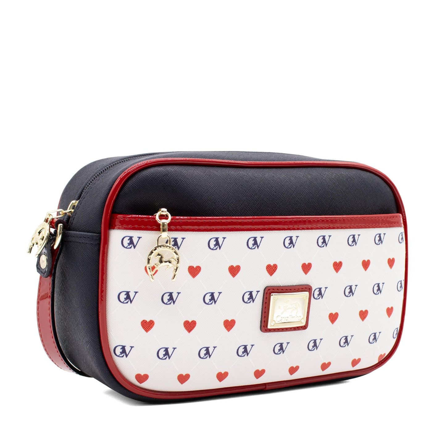 Cavalinho Love Yourself Crossbody Bag SKU 18440511.22 #color_Navy / White / Red