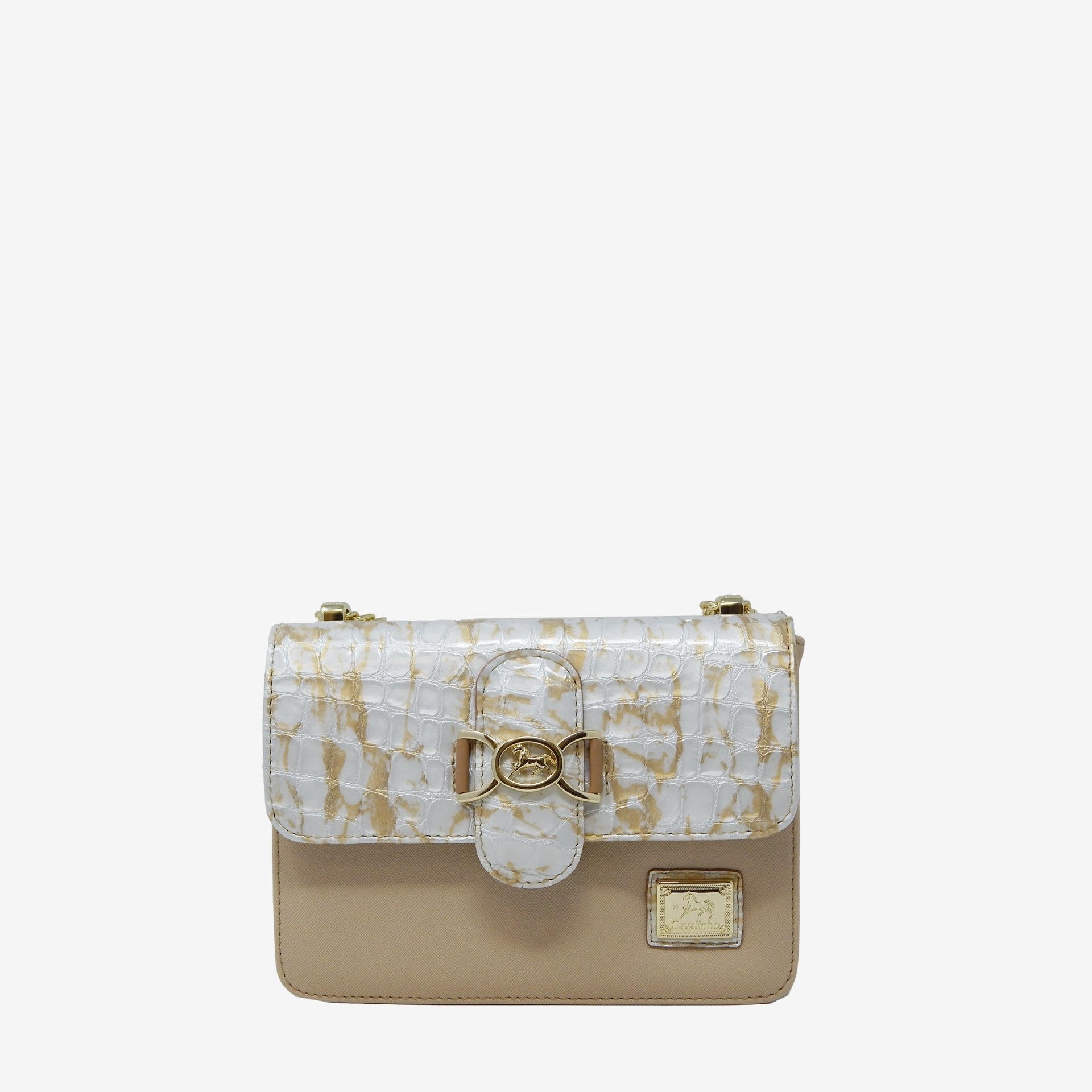Cavalinho Outlet Mystic Shoulder Bag for Women SKU 18460417.31.99. #color_beige / white