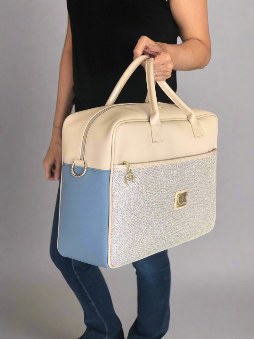 Cavalinho Radiance Baby Bag SKU 18680289.10 #color_Beige / Light Blue, White / Pink