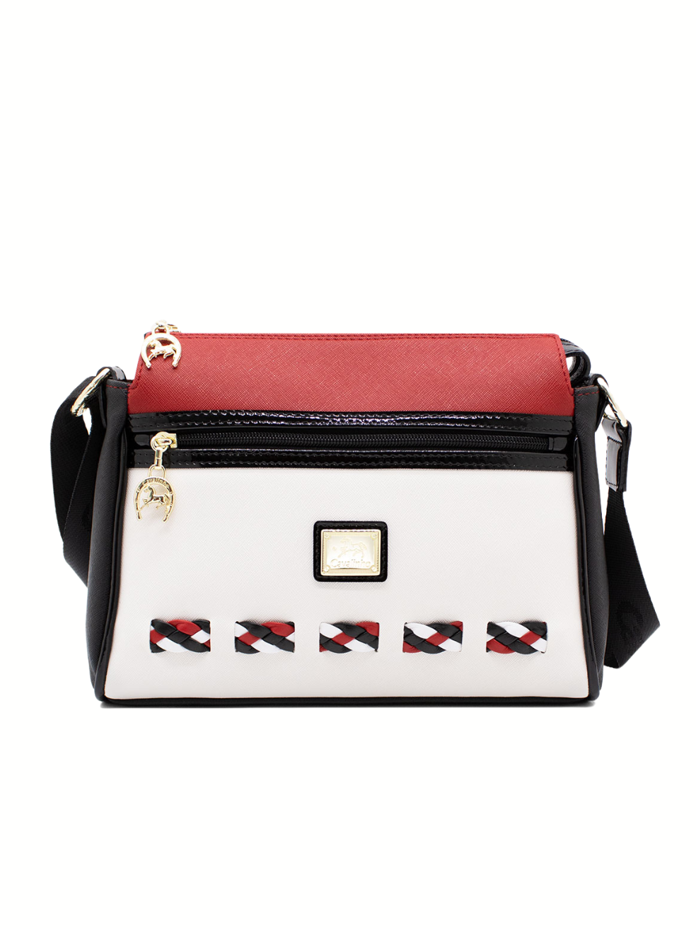 Cavalinho Sailing Crossbody Bag SKU 18690373.23 #color_Black / White / Red