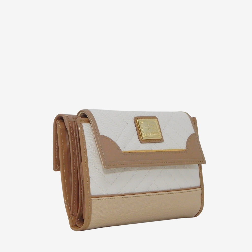 Cavalinho Outlet Wallets - Ciao Bella Trifold Wallet for Women SKU 28060204.31 #color_beige / white