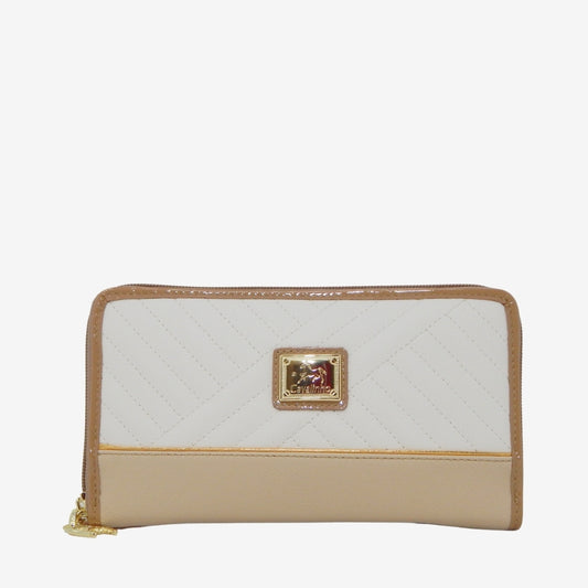 Cavalinho Outlet Wallets - Ciao Bella Wristlet Wallet SKU 28060213.31 #color_beige / white