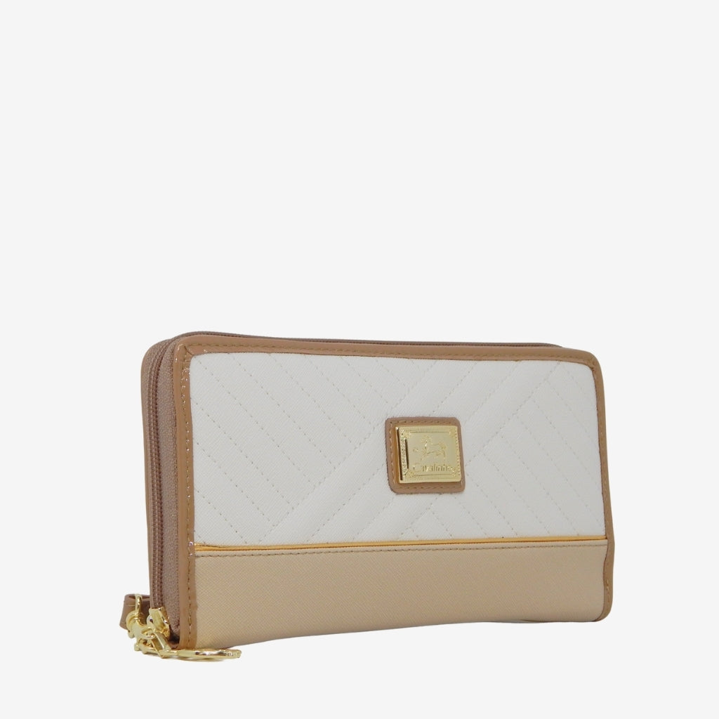 Cavalinho Outlet Wallets - Ciao Bella Wristlet Wallet SKU 28060213.31 #color_beige / white