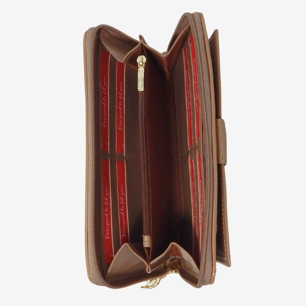 Cavalinho Outlet Wallets - Ciao Bella Wristlet Wallet SKU 28060213.31 #color_beige / white