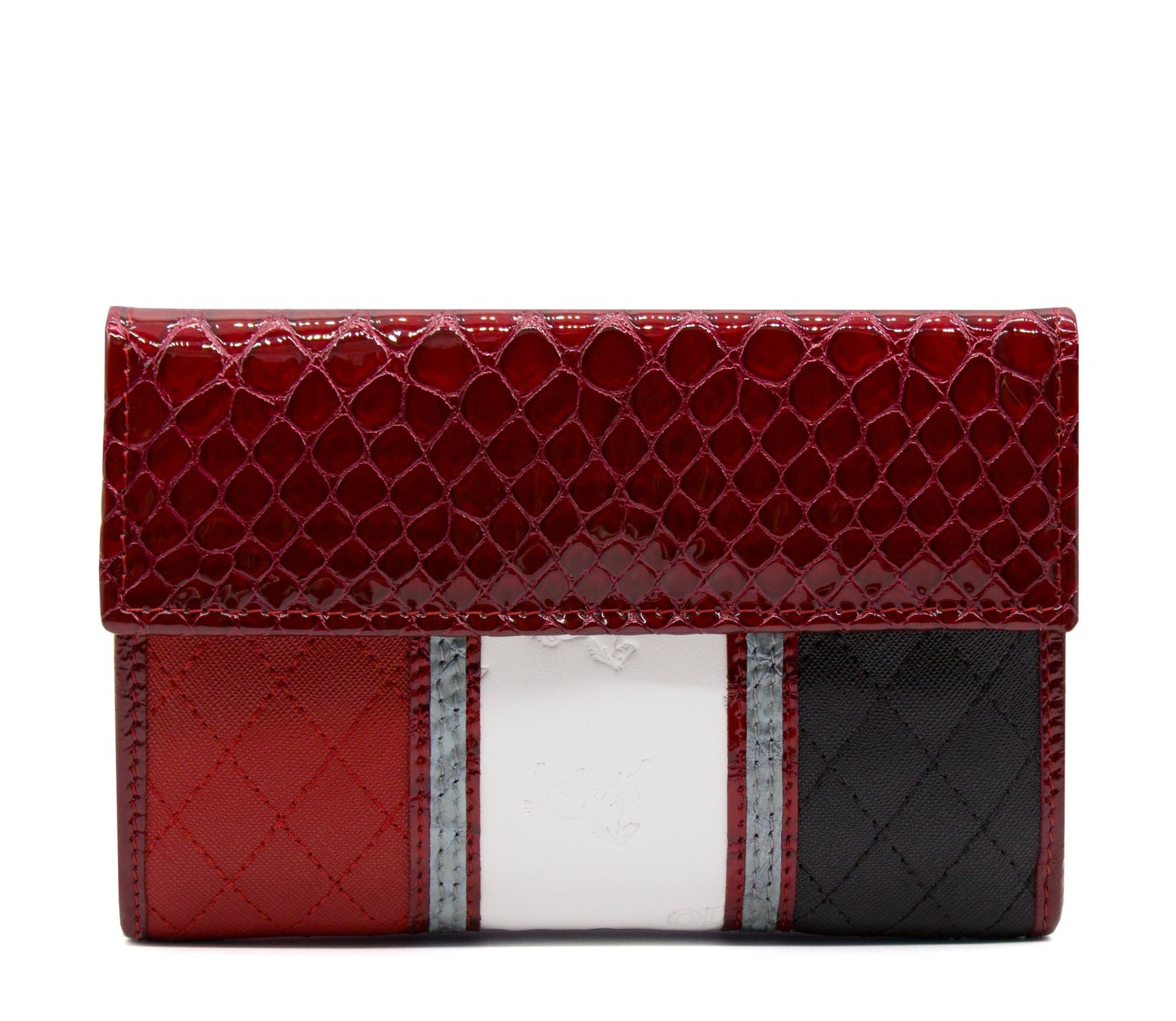 Cavalinho Royal Wallet SKU 28390202.23 #color_ Black / White / Red / Silver 