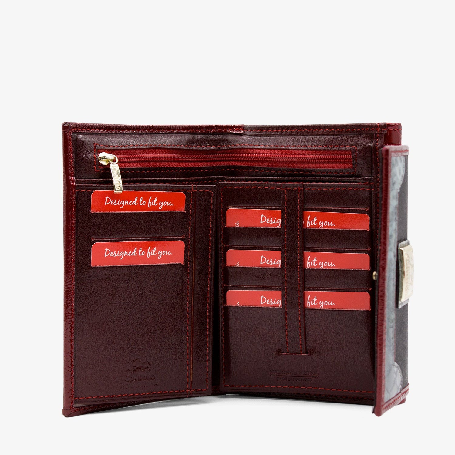 Cavalinho Royal Wallet SKU 28390202.23 #color_ Black / White / Red / Silver 