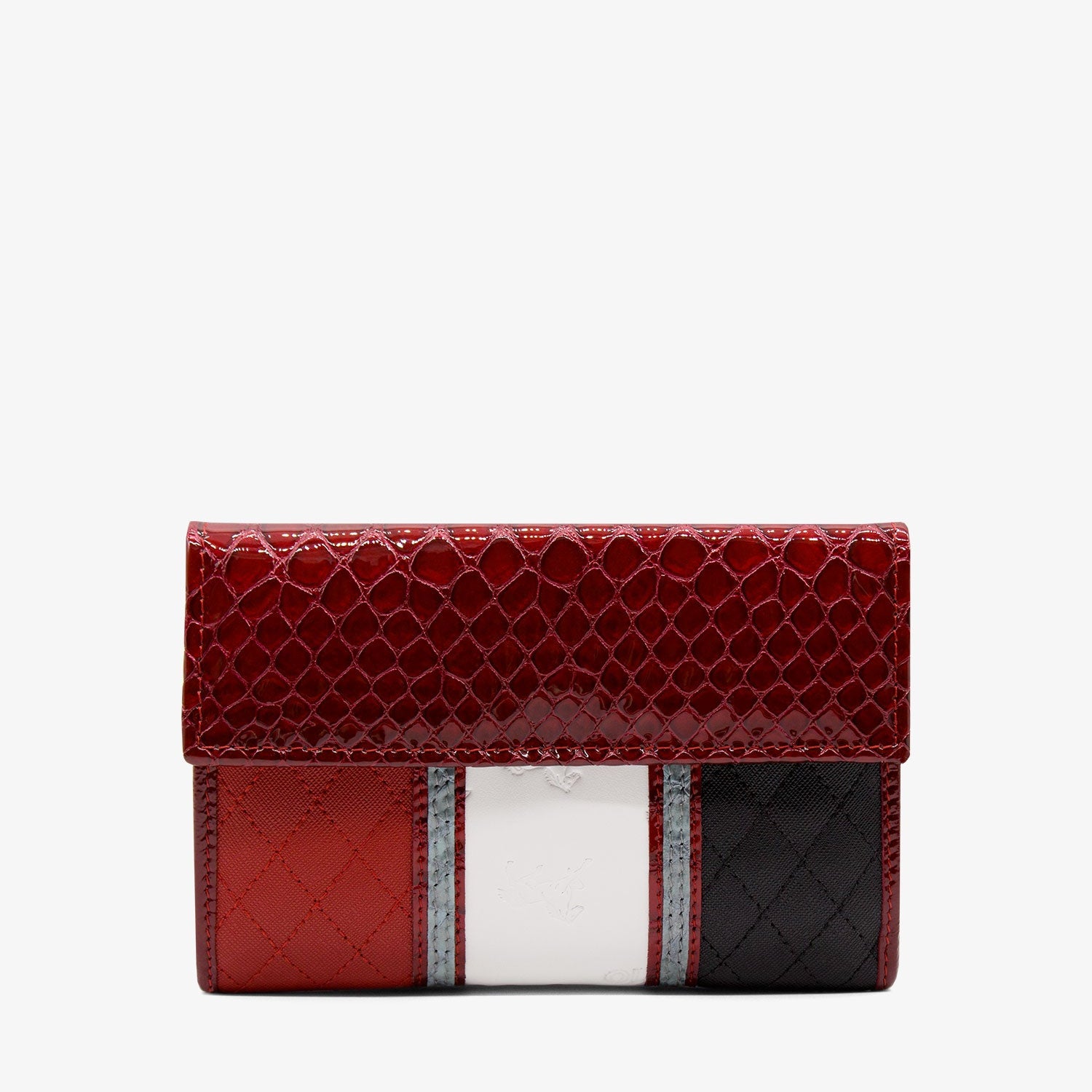Cavalinho Royal Wallet SKU 28390202.23 #color_ Black / White / Red / Silver 