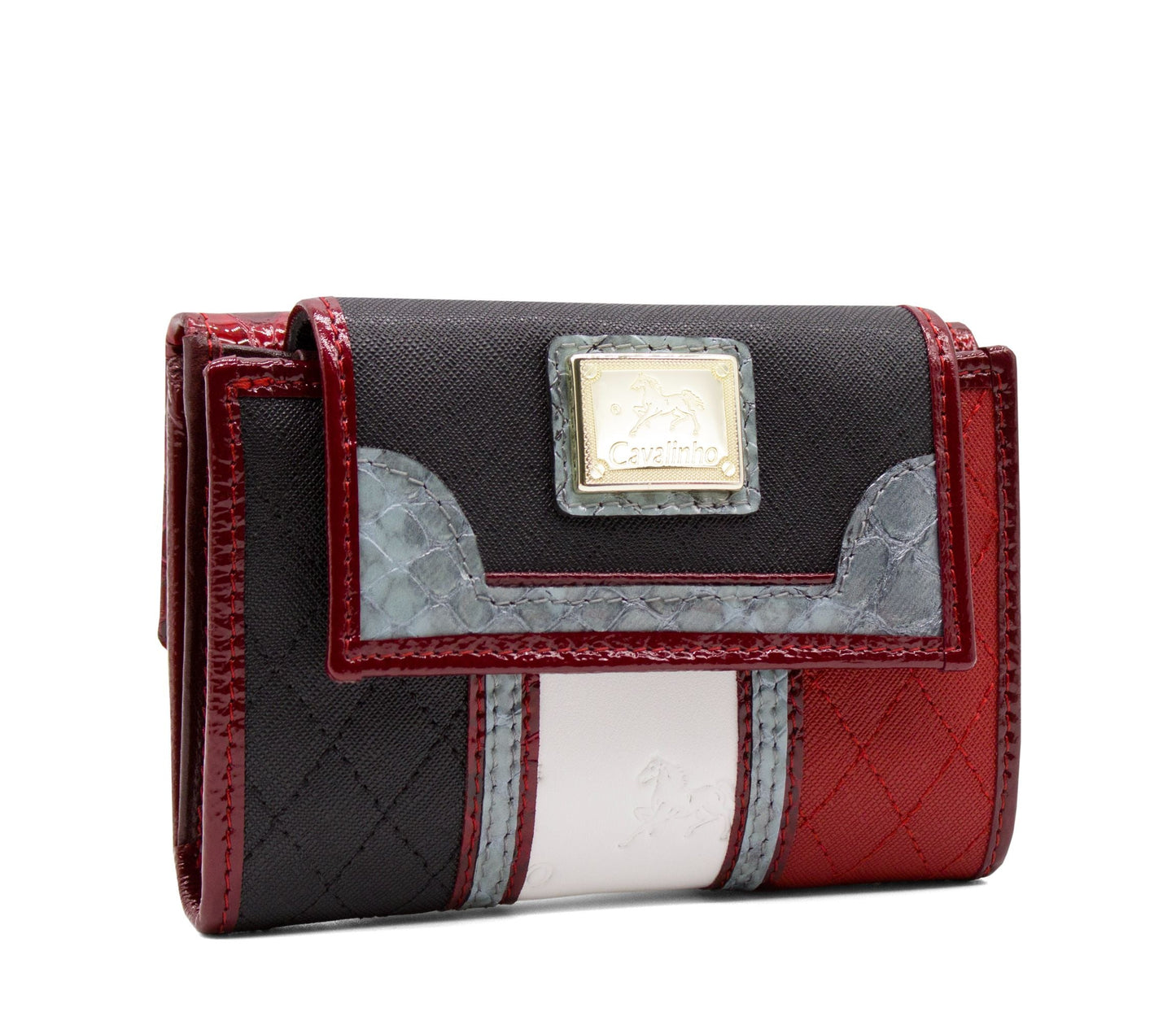 Cavalinho Royal Wallet SKU 28390203.23 #color_Black / White / Red / Silver