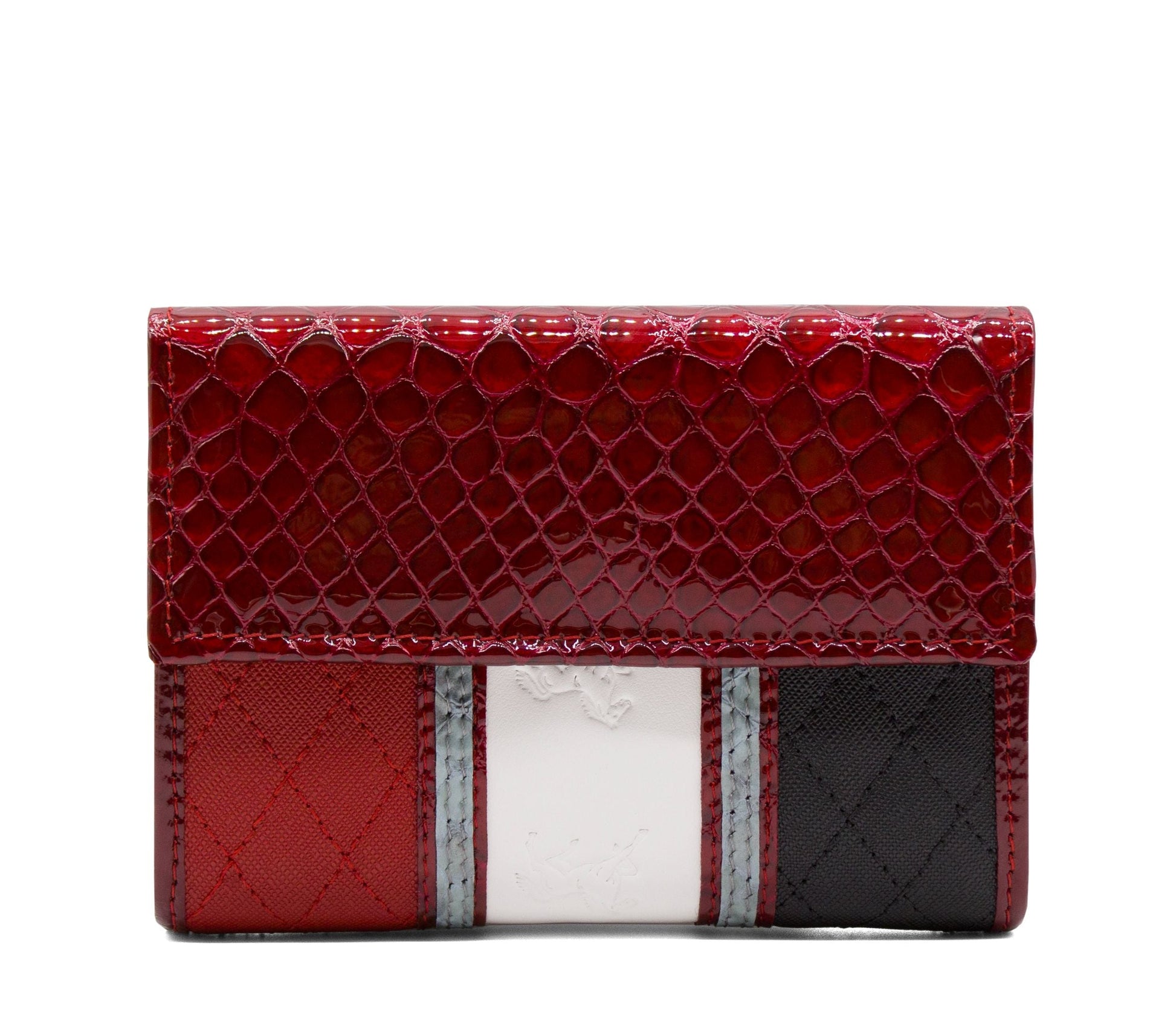 Cavalinho Royal Wallet SKU 28390203.23 #color_Black / White / Red / Silver