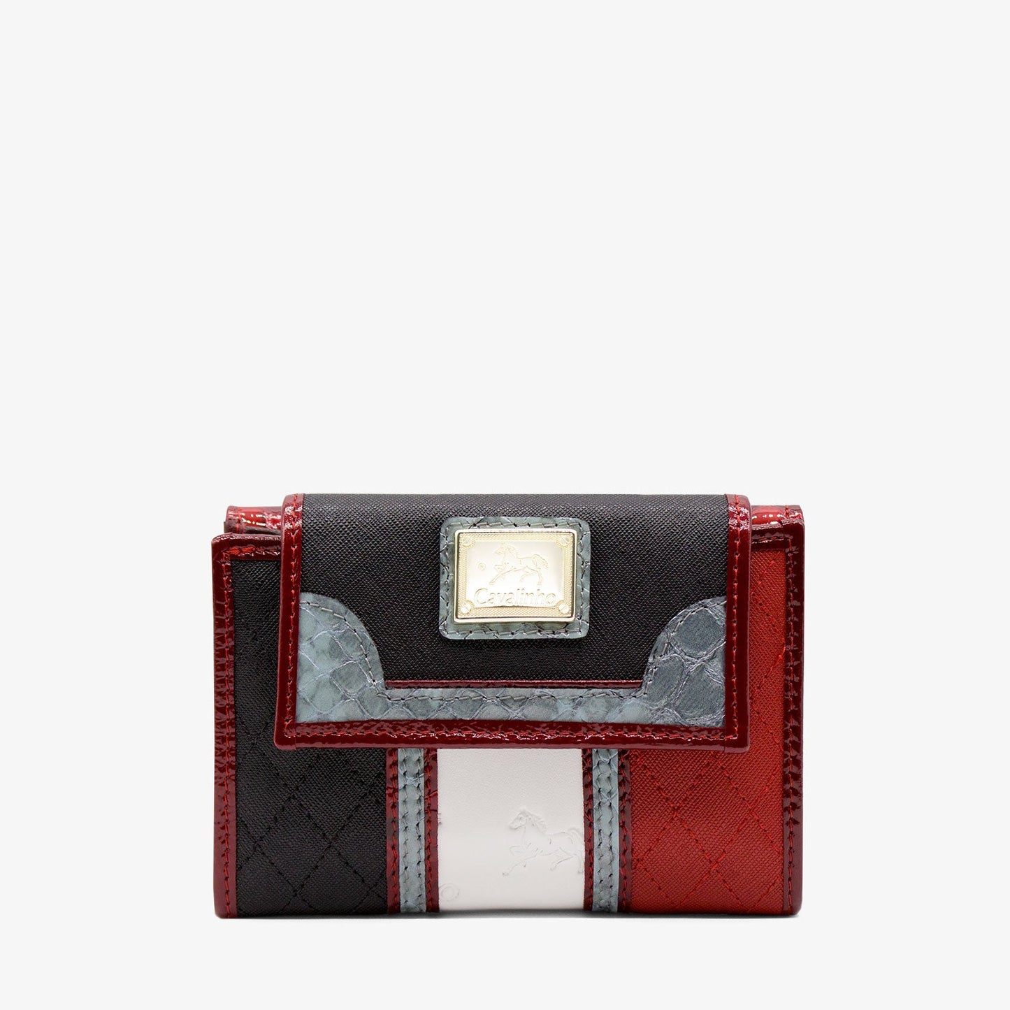 Cavalinho Royal Wallet SKU 28390203.23 #color_Black / White / Red / Silver