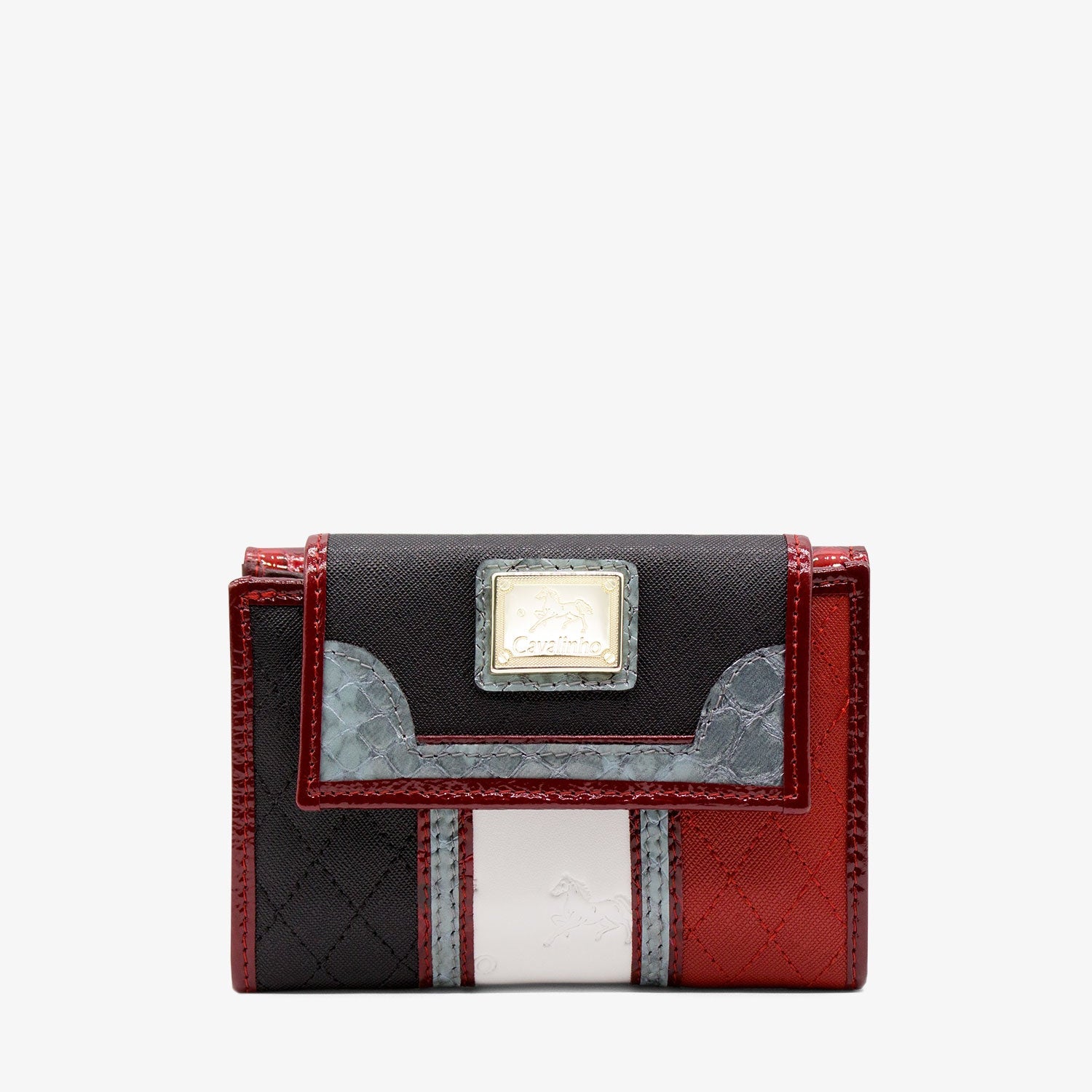 Cavalinho Royal Wallet SKU 28390203.23 #color_Black / White / Red / Silver